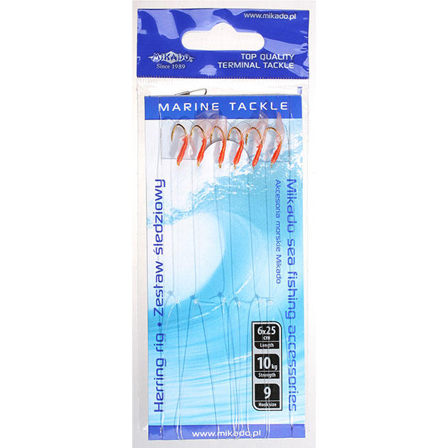Крючки с поводками Mikado Herring Rig №9 - 25см