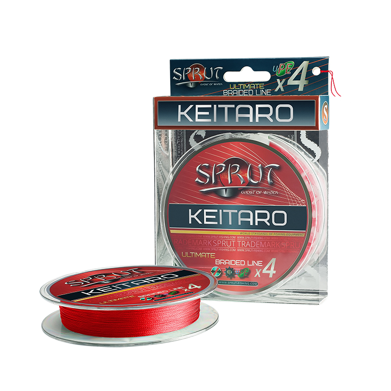 Плетеный шнур Sprut Keitaro Ultimate Braided Line x4 Hot Red 140м - 0.12мм - 9.1кг