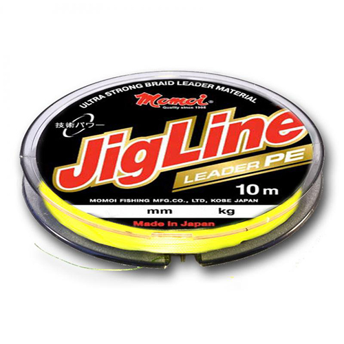 Плетеный шнур Momoi JigLine Leader Yellow 10м - 0.20мм - 16кг