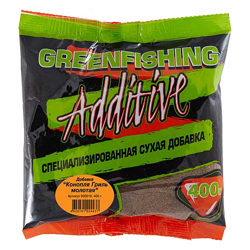 Добавка Greenfishing Конопля Гриль Молотая 400гр