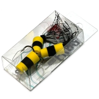 Приманка джиговая Lucky John Frog Yellow - Black - Yellow  в блистере