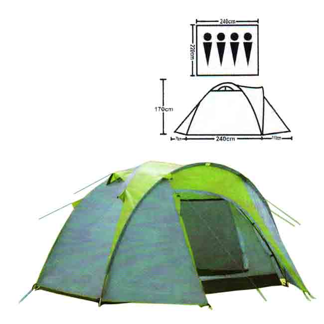 Палатка туристическая Kumyang 3-х местная 1677D