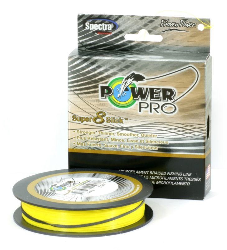 Плетеный шнур Power Pro Super 8 Slick Yellow 135м - 0.19мм - 13кг