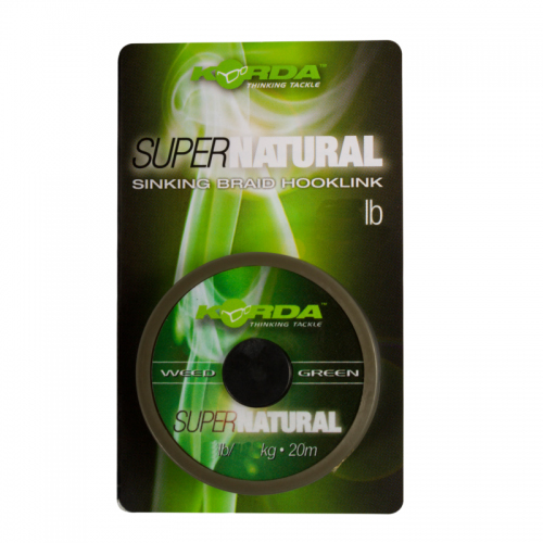 Поводковый материал Korda Super Natural Weedy Green 20м - 11.3кг/25lb