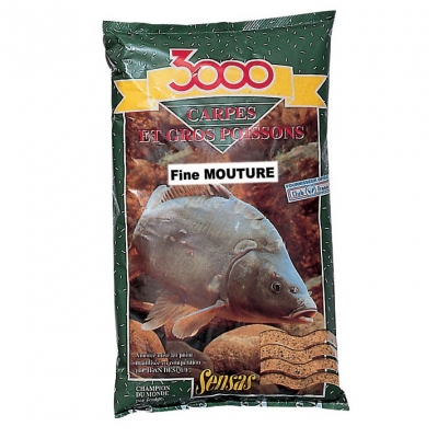 Прикормка летняя Sensas 3000 Carp  Fine Mouture 1кг
